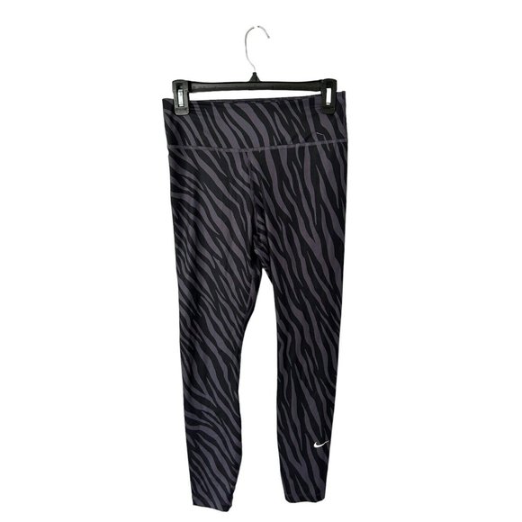 Nike Pants - Nike One Leggings Womens Icon Clash Mid Rise 7/8 Purple Zebra SZ M DC5276 573